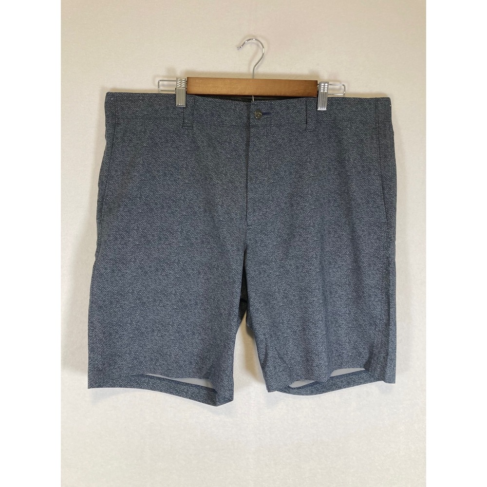 Golf Performance Callaway Mens 40‎ Blue Grey Micro Print Textured Shorts